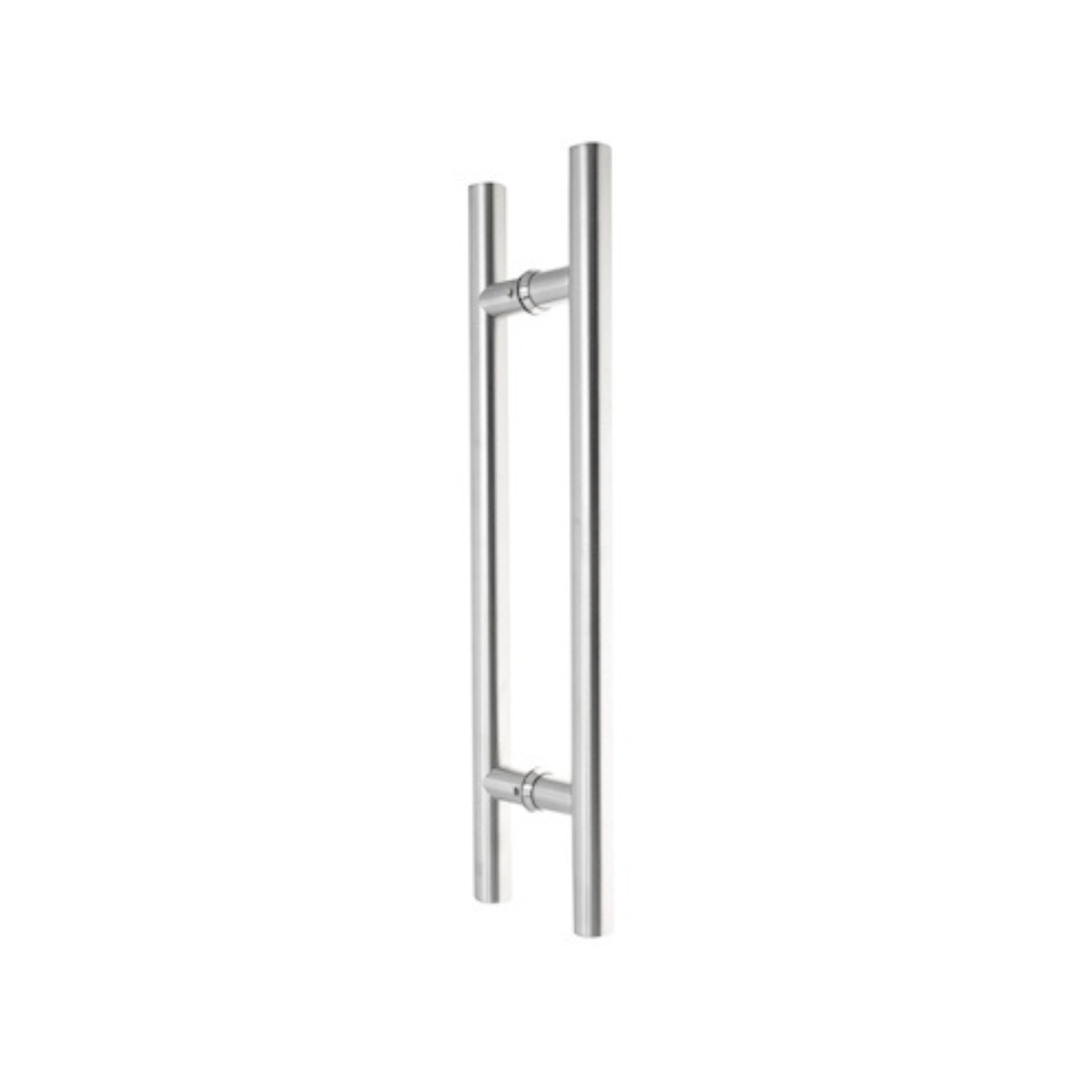 Jaladera tipo H para interior y exterior en tono cromado  Herralum