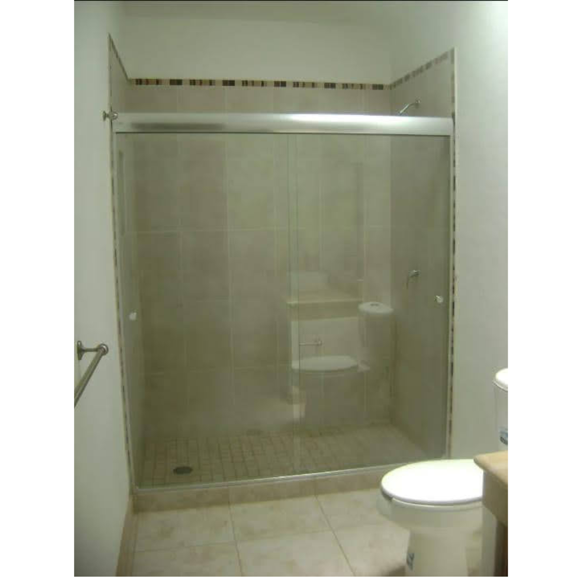 Cancel Para Baño Rio bravo Con Cristal Templado Doble Corredizo 100 a 200 cm