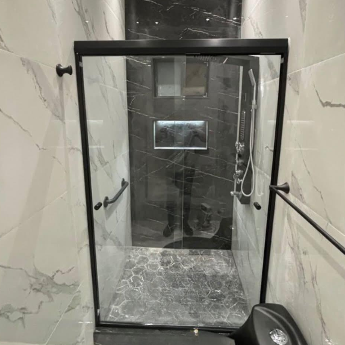 Cancel Para Baño Rio bravo Con Cristal Templado Doble Corredizo 100 a 200 cm