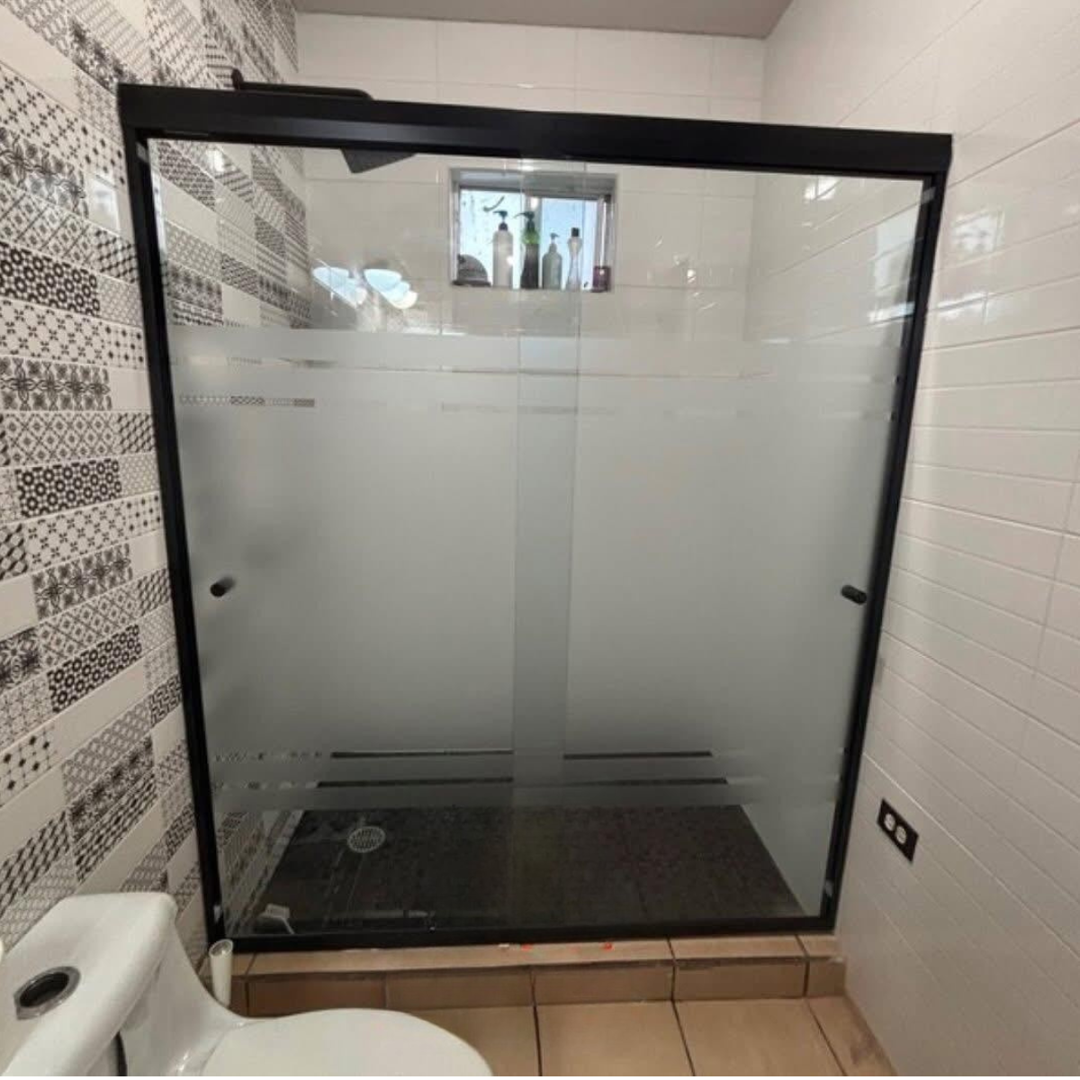 Cancel Para Baño Rio bravo Con Cristal Templado Doble Corredizo 100 a 200 cm