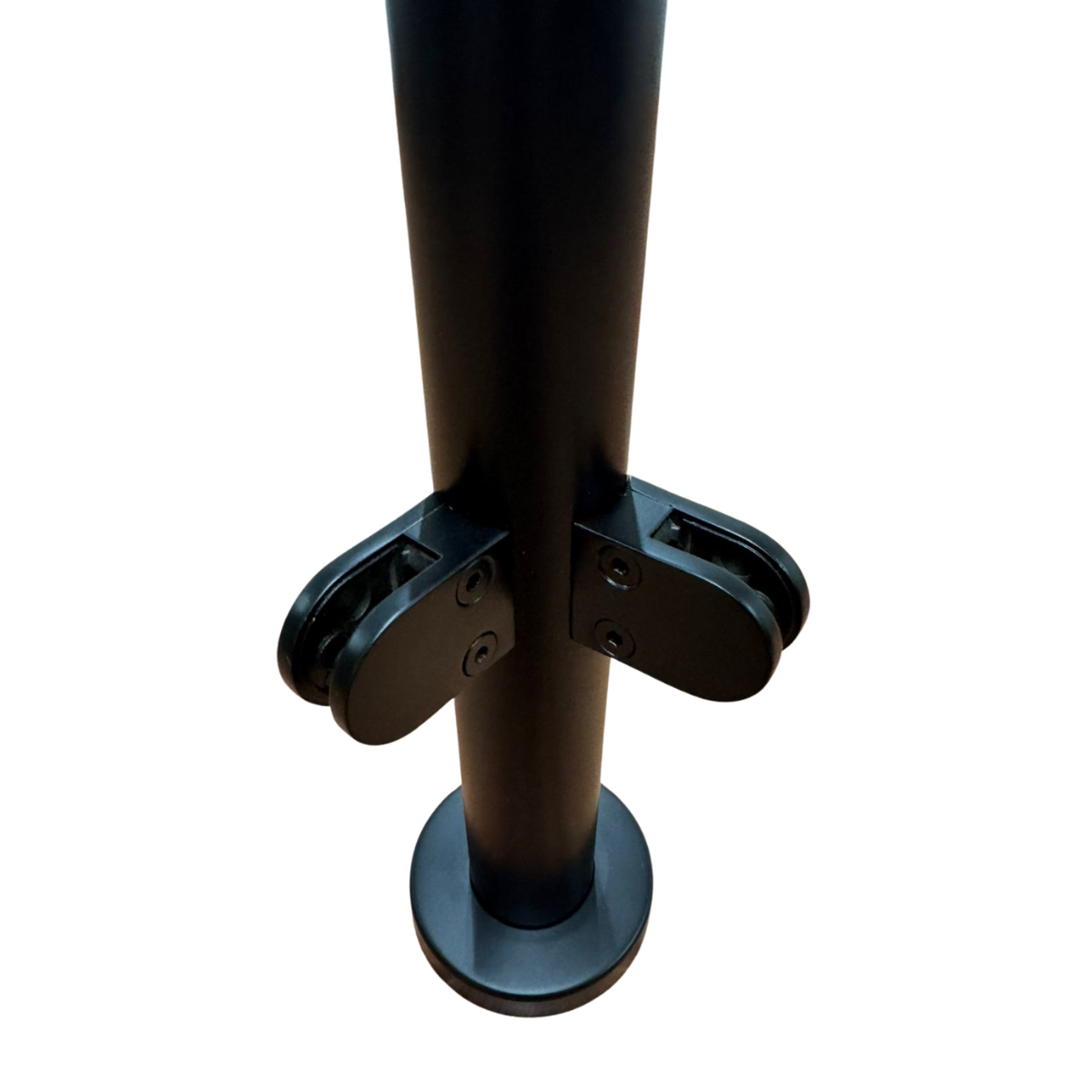 Poste Escuadra Prefabricado Para Barandales de Cristal Templado con Pasamanos Herralum