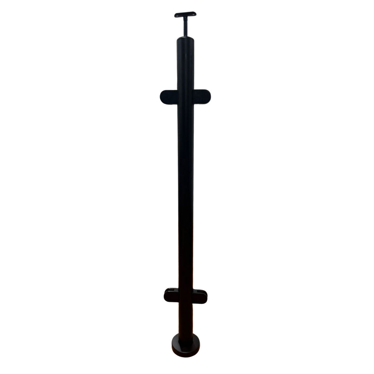 Prefabricated Post for Tempered Glass Railings with handrails