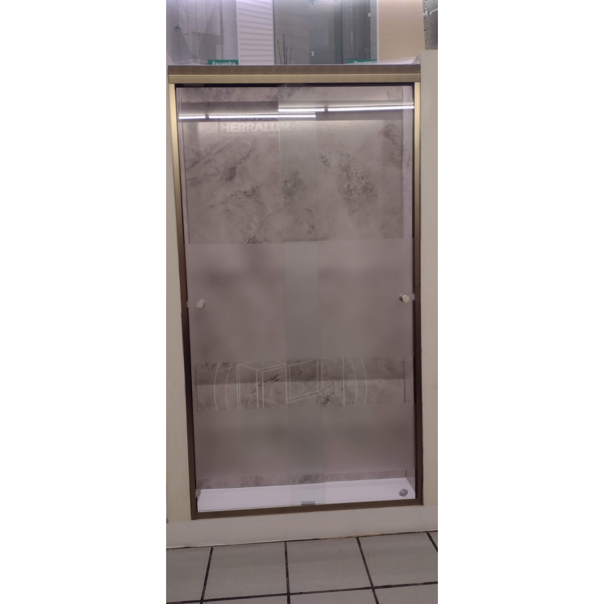 Cancel Para Baño Rio bravo Con Cristal Templado Doble Corredizo 100 a 200 cm