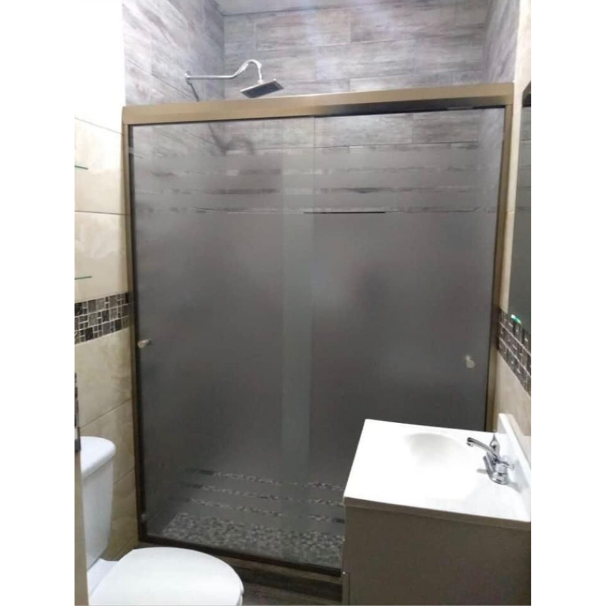 Cancel Para Baño Rio bravo Con Cristal Templado Doble Corredizo 100 a 200 cm