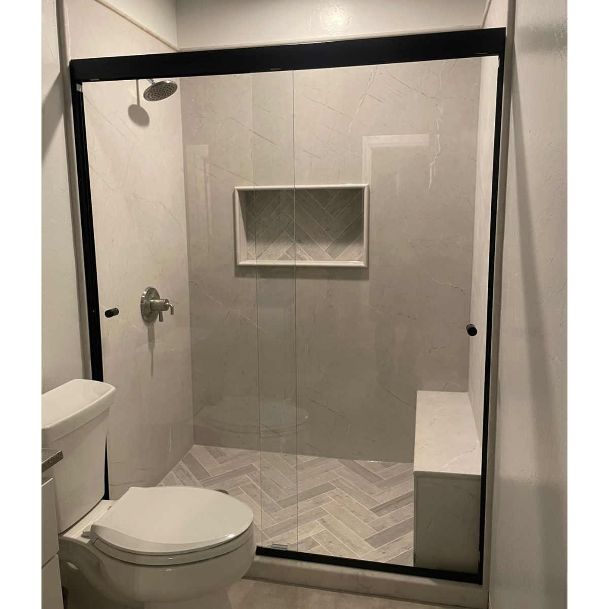 Cancel Para Baño Rio bravo Con Cristal Templado Doble Corredizo 100 a 200 cm