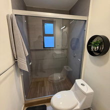 Cancel Para Baño Rio bravo Con Cristal Templado Doble Corredizo 100 a 200 cm