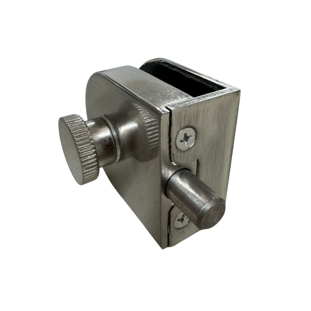 Seguro Xcaret con Perno Para Puerta de Cristal Templado de 9mm herralum