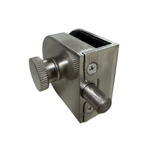 Seguro Xcaret con Perno Para Puerta de Cristal Templado de 9mm herralum