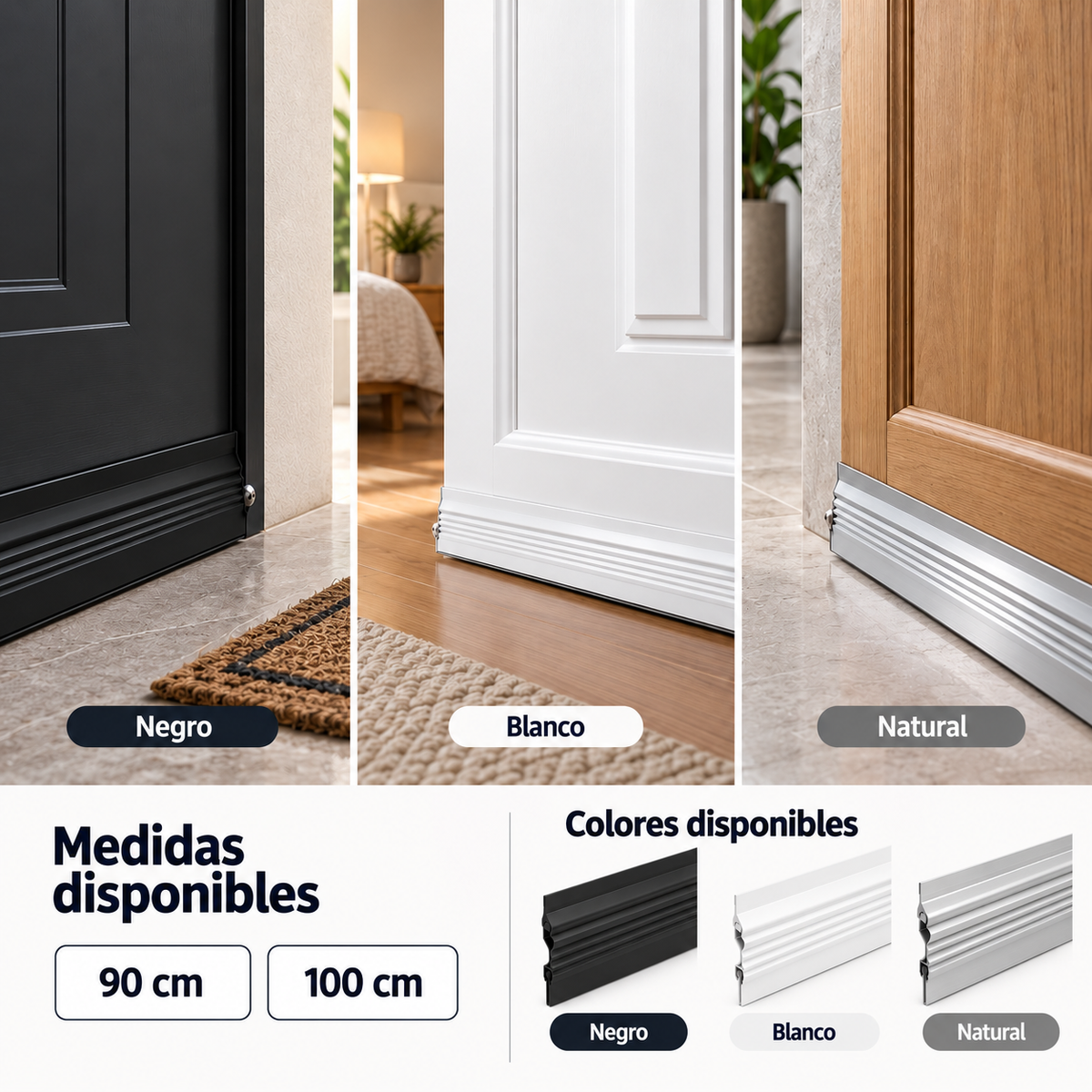 Sellapuertas Automático Para Puertas Abatibles 80, 90, 100, 120 cm Herralum 2084