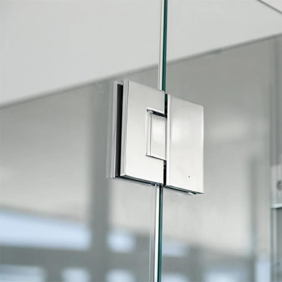 Bisagra Vidrio a Vidrio de 180º Para Puertas en Interior de Cristal Templado Herralum