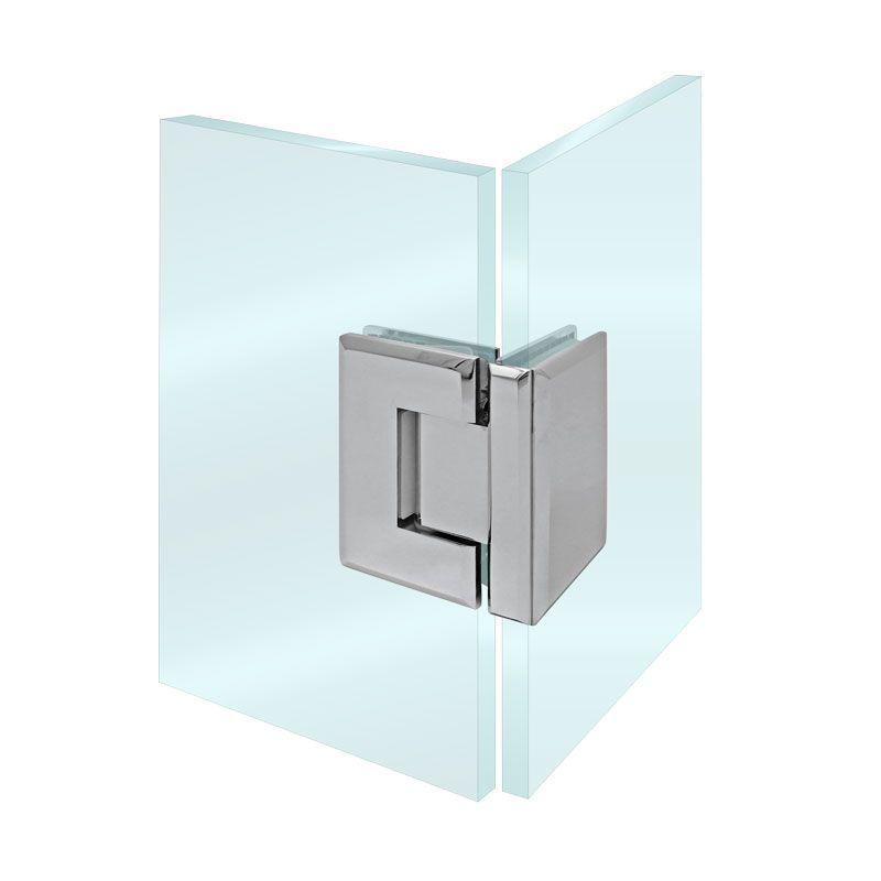Bisagra VIdrio a VIdrio a 90° Acero Inoxidable Herralum