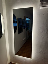 Full body mirror for wall back lighting 3 light tones 150x60 cm 