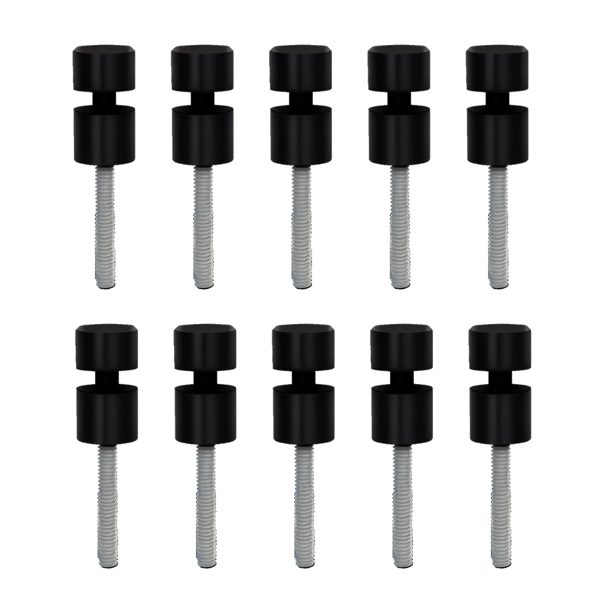 Paquete 10 conector chapetón para vidrio 2207 Herralum