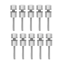 Paquete 10 conector chapetón para vidrio 2207 Herralum