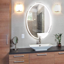 Load image into Gallery viewer, Luxury Oval Mirror With White Led Light 60x80 cm