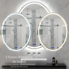 ▷ Espejo Ovalado De Lujo Con Luz Led Blanca 60x80 cm– HERRASHOP