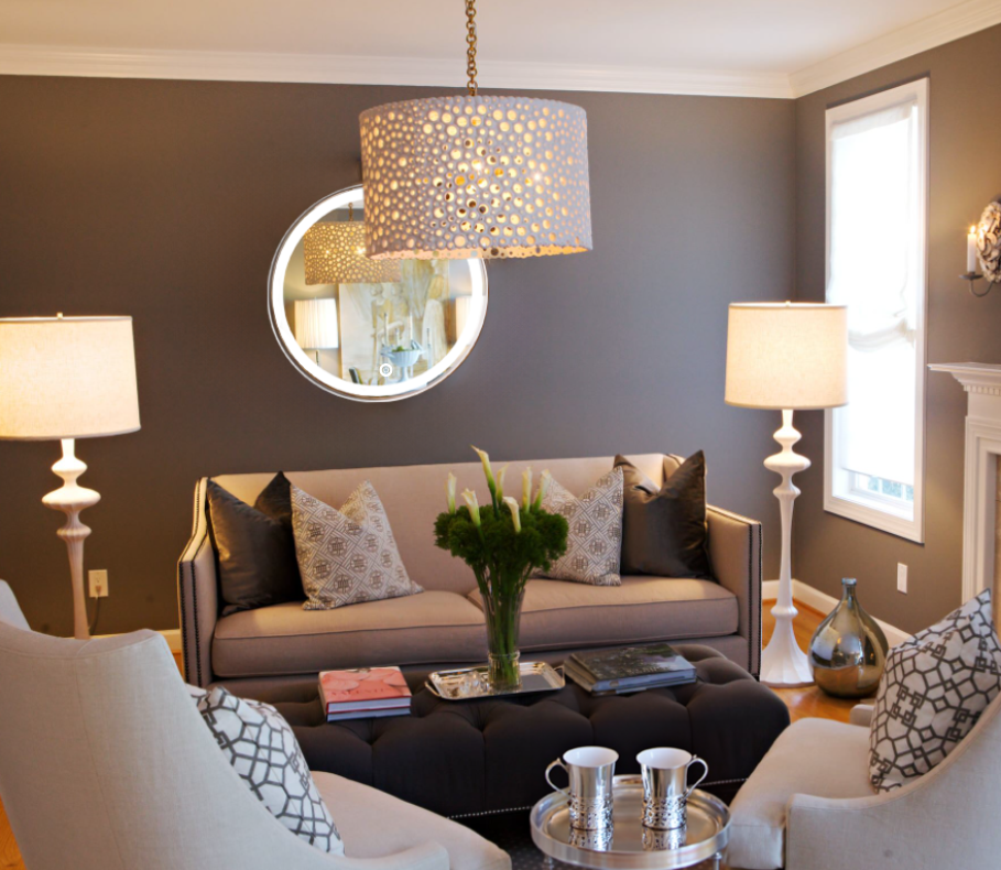 Espejo Circular De lujo Decorativo Con Luz Led + Dimmer 60 cm herrashop