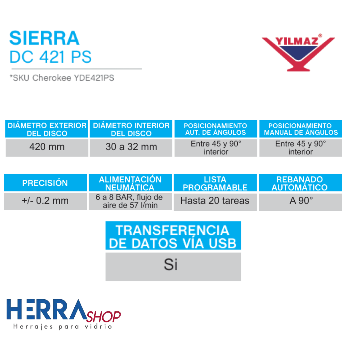 Sierra Digital de Doble Cabezal YILMAZ DC 421 PBS