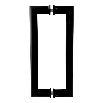 Interior and exterior handle for 1" square type glass door