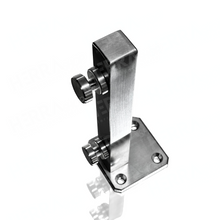 Mini Square Monterrey Post 25cm High with 3x3cm Tube 20 Gauge For 9 to 12mm Glass SKU 2324025SA