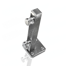 Mini Square Monterrey Post 25cm High with 3x3cm Tube 20 Gauge For 9 to 12mm Glass SKU 2324025SA