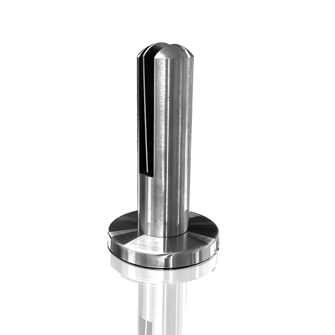 Mini Round Post 17.8cm high for Tempered Glass Railing from 8 to 14mm SKU 1366001SA 
