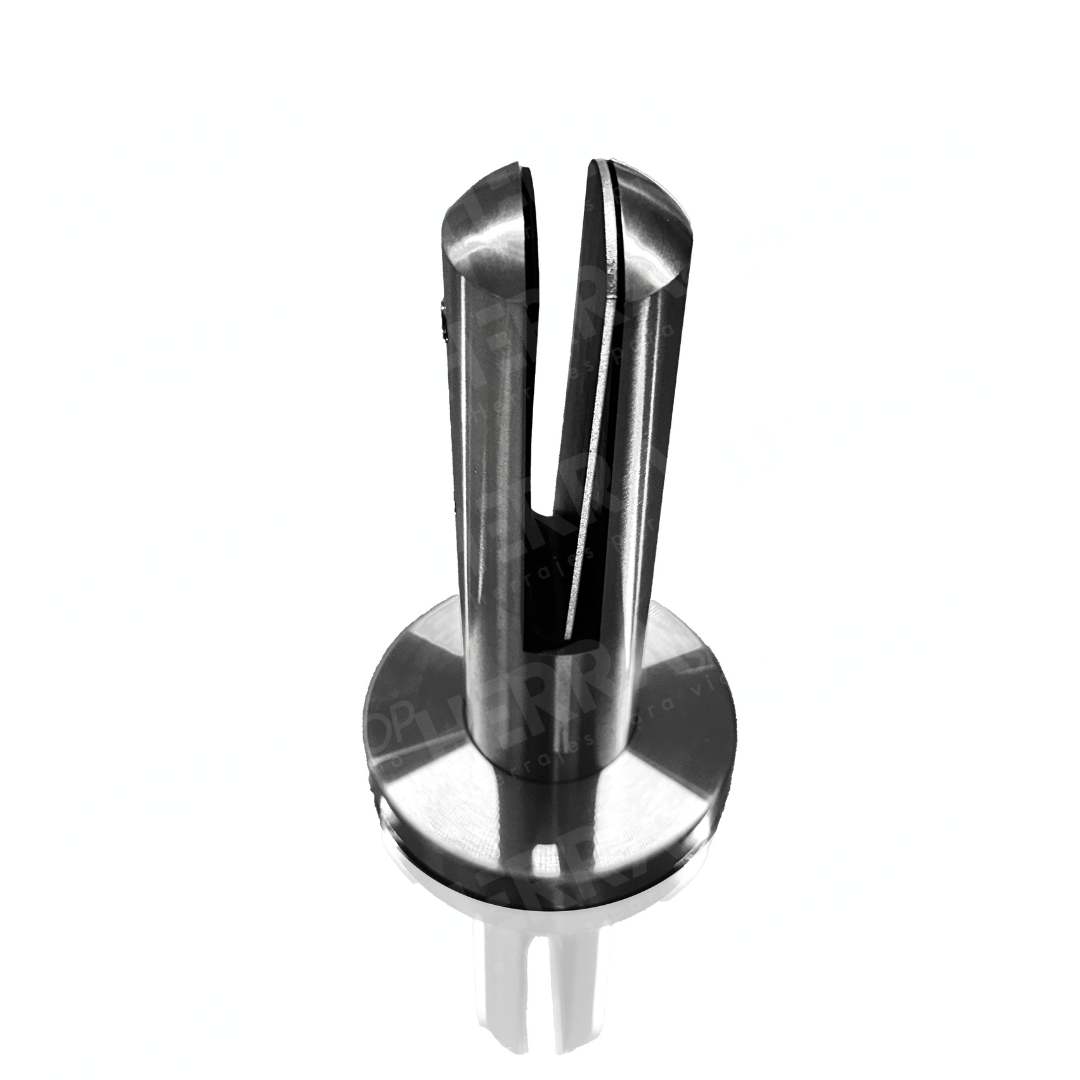 Mini Round Post 17.8cm high for Tempered Glass Railing from 8 to 14mm SKU 1366001SA 