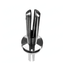 MiniPoste Redondo de 17.8cm de alto para Barandal de Vidrio Templado de 8 a 14mm