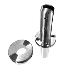 MiniPoste Redondo de 17.8cm de alto para Barandal de Vidrio Templado de 8 a 14mm