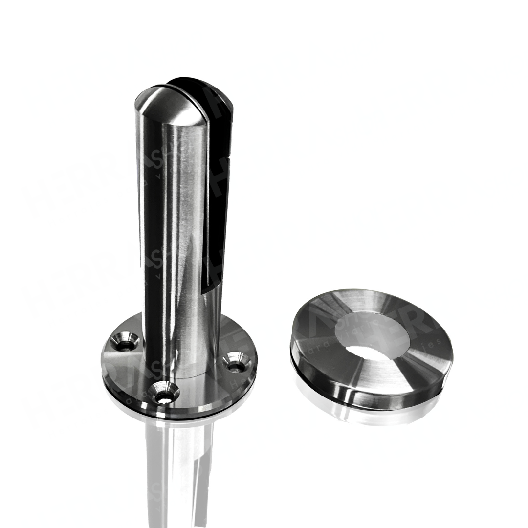 Mini Round Post 17.8cm high for Tempered Glass Railing from 8 to 14mm SKU 1366001SA 