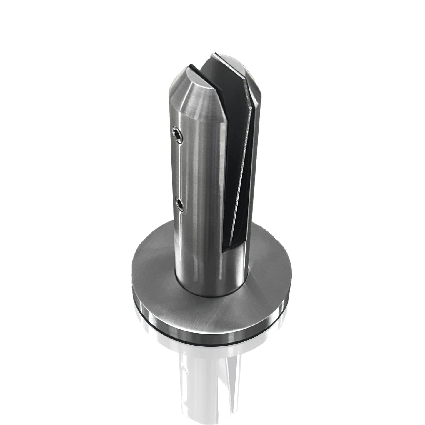 16cm High Round Mini Post For Tempered Glass Railing from 8 to 14mm SKU 1366002SA
