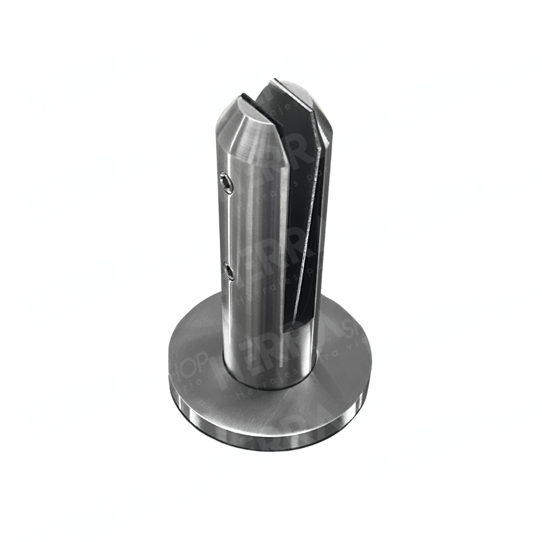 16cm High Round Mini Post For Tempered Glass Railing from 8 to 14mm SKU 1366002SA