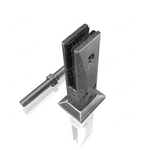 17cm High Rectangular Mini Post For Tempered Glass Railing from 8 to 14mm SKU 1366004SA Herralum