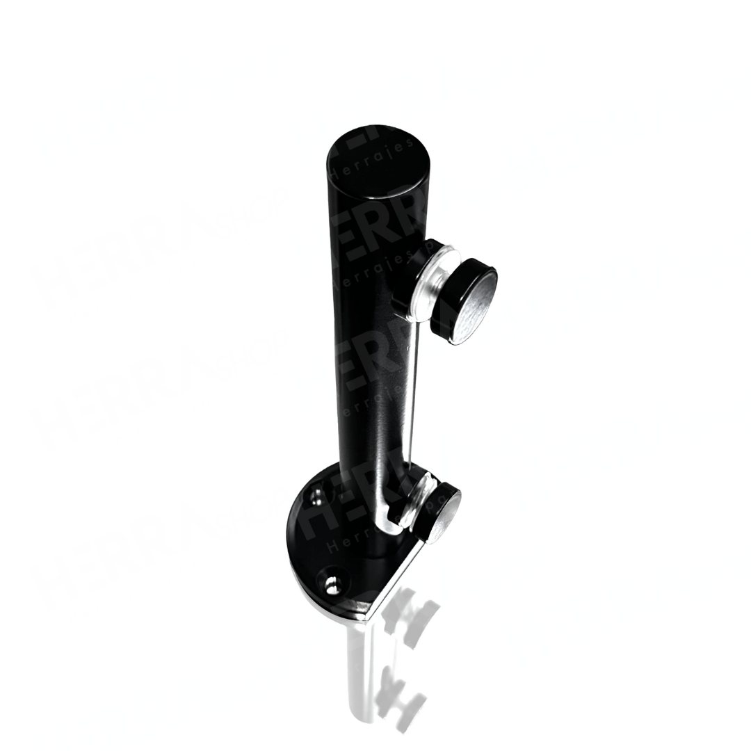 Herralum 25cm Mini Round Post for Tempered Glass Railings