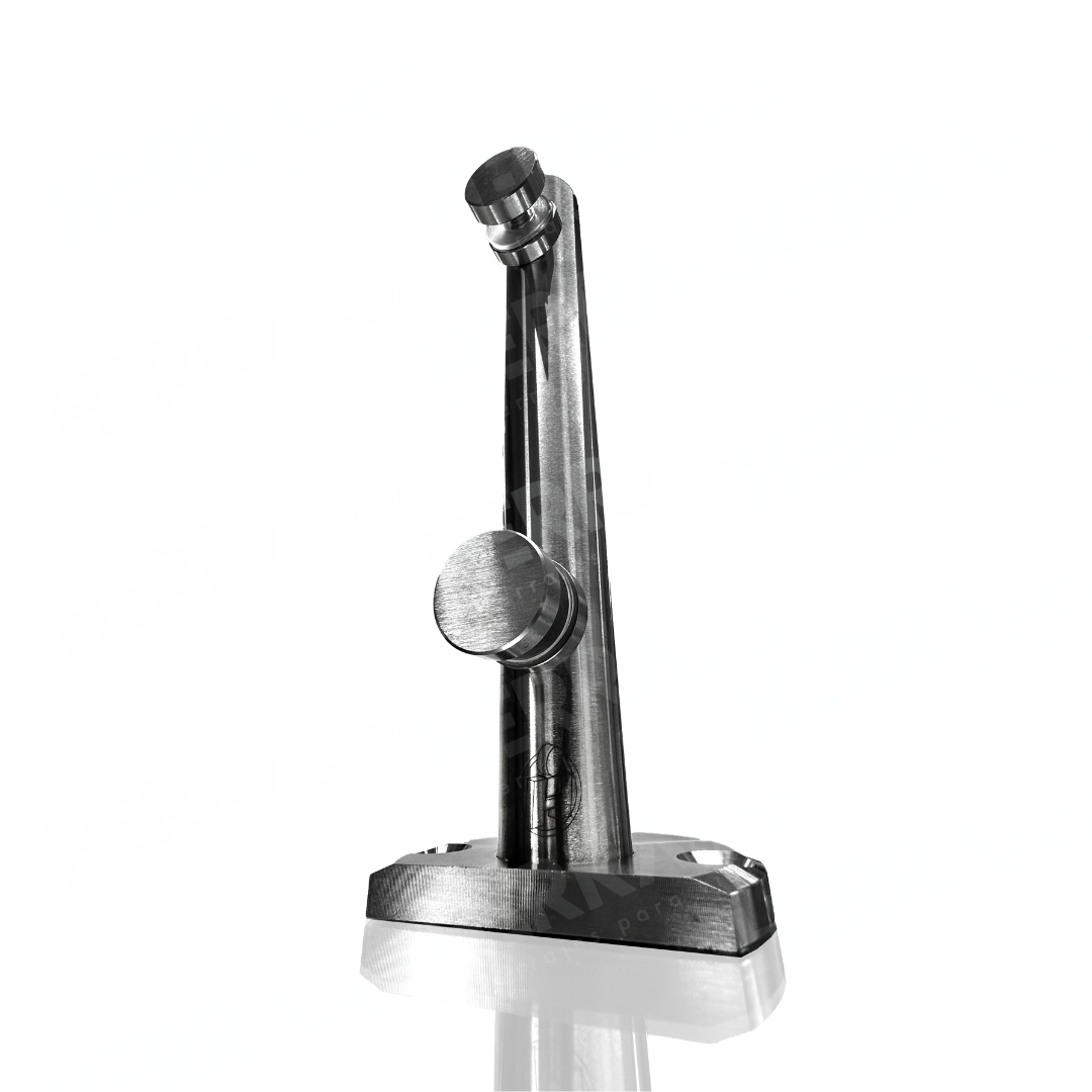 MiniPoste Redondo Satin De 25cm Herralum Para Barandales De Cristal Templado