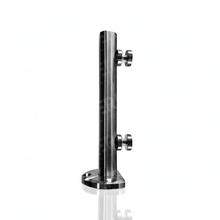 MiniPoste Redondo Satin De 25cm Herralum Para Barandales De Cristal Templado