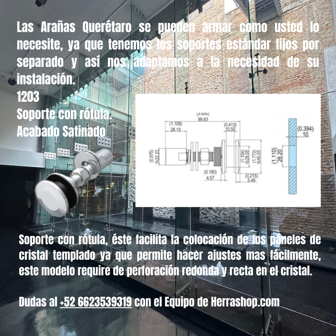 Soporte Con Rotula Para Arañas Queretaro herralum