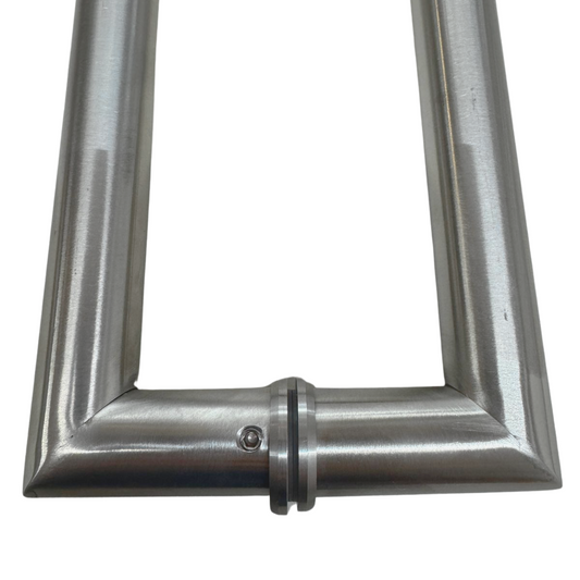 Jaladera Playa tiburon para puerta de cristal tipo escuadra 1" herralum