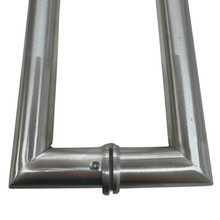 Interior and exterior handle for 1" square type glass door
