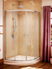 Bathroom Cancel With Curved Tempered Glass Herralum 