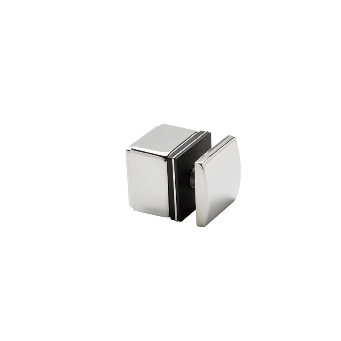 Conector Cuadrado Lateral Ajustable de Acero Inoxidable Para Vidrio de 8-21.5mm Inoxidable
