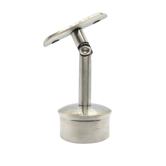 Support with 80mm Mobile Base for 2" (50.8mm) Tube Handrail SKU 1394077200SA Herralum
