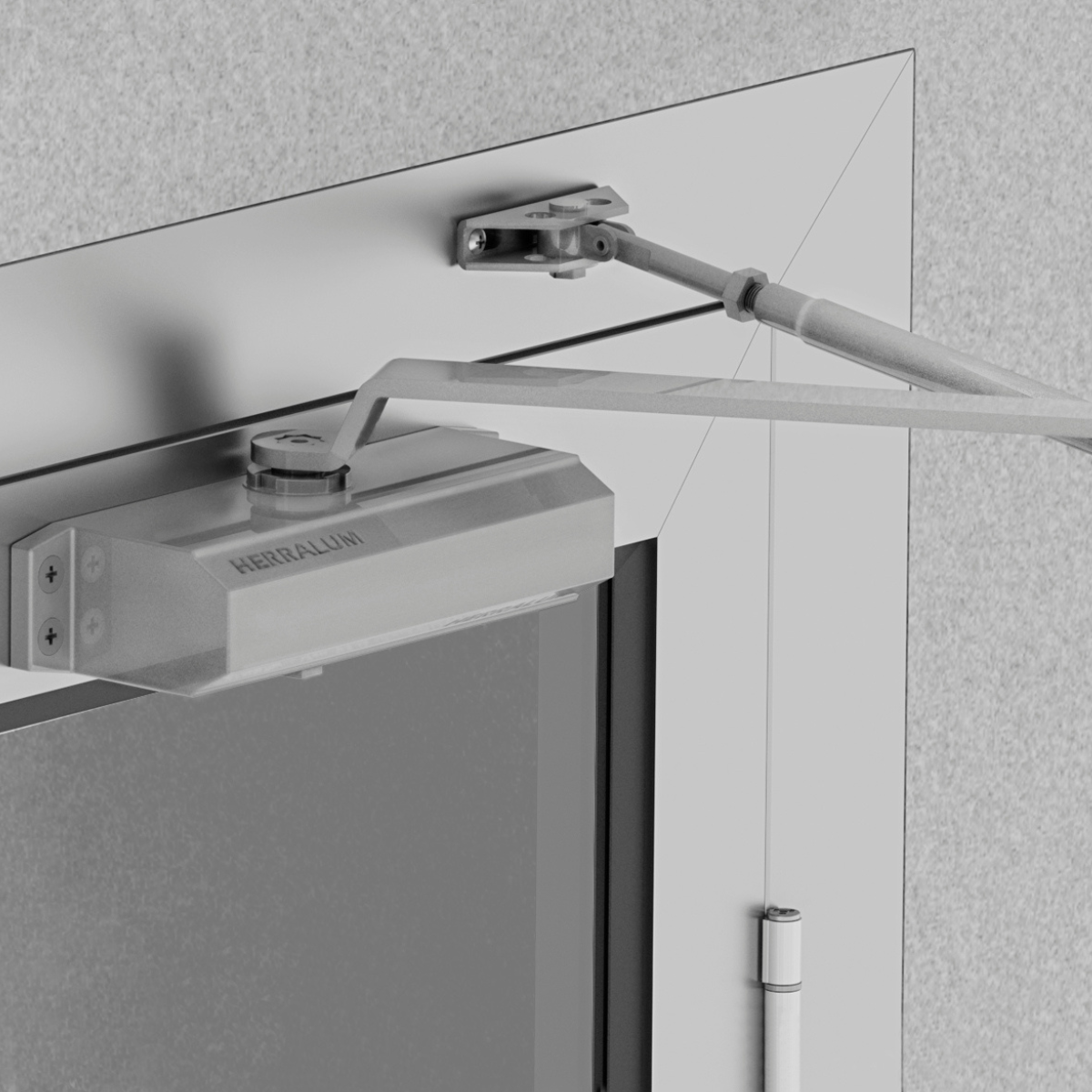 Cierra puertas Herralum Para puertas de hasta 85 kg