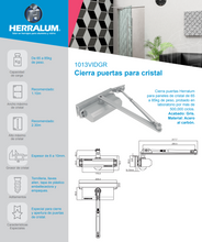 Door Closer For Glass Doors Support 85 Kg SKU 1013 VID