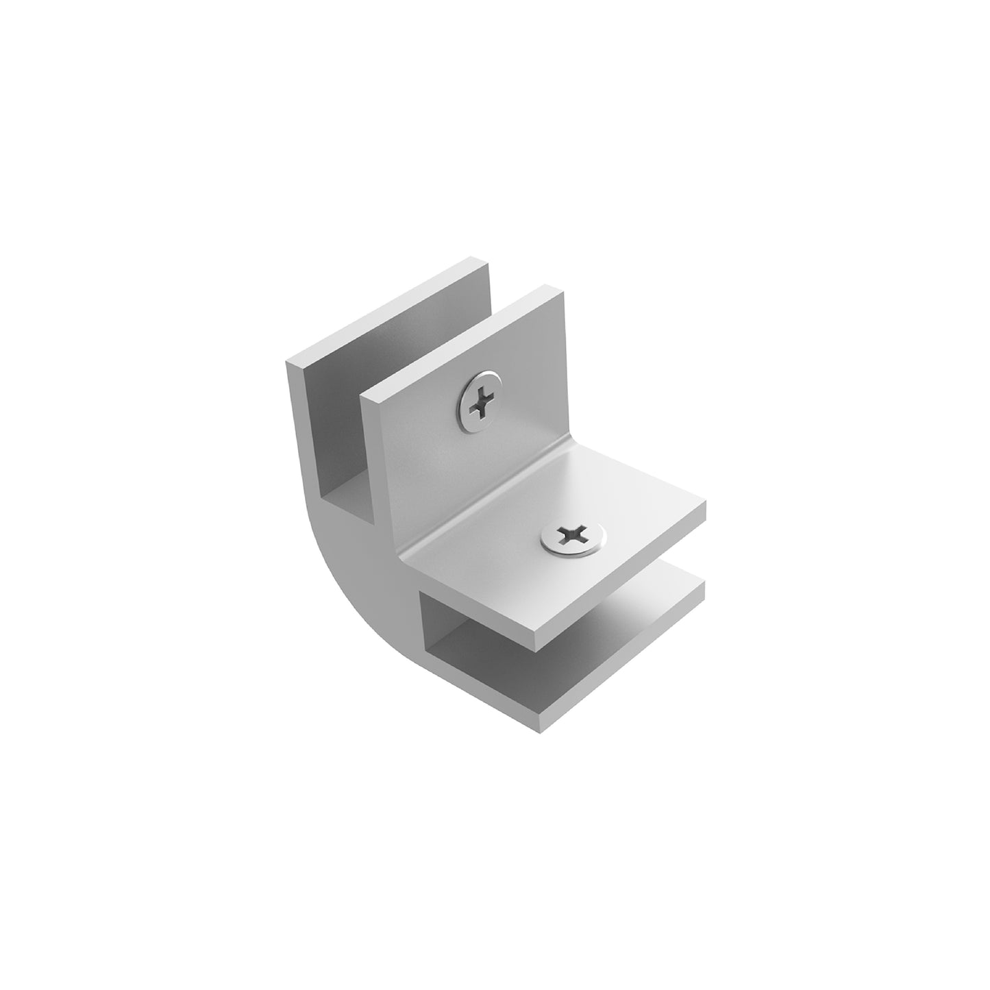 Conector Tipo L vidrio-vidrio templado de 10mm herralum