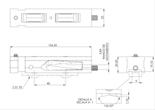 Carretilla Ajustable Doble Para Serie 10000 Corrediza Línea Española Herralum