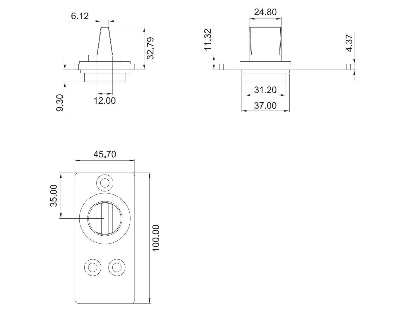 Ocotlán Lower Pivot with Bearing SKU 1095