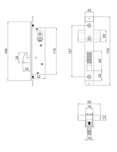 Hook Plate for 3” Narrow Line SKU 1132 Herralum
