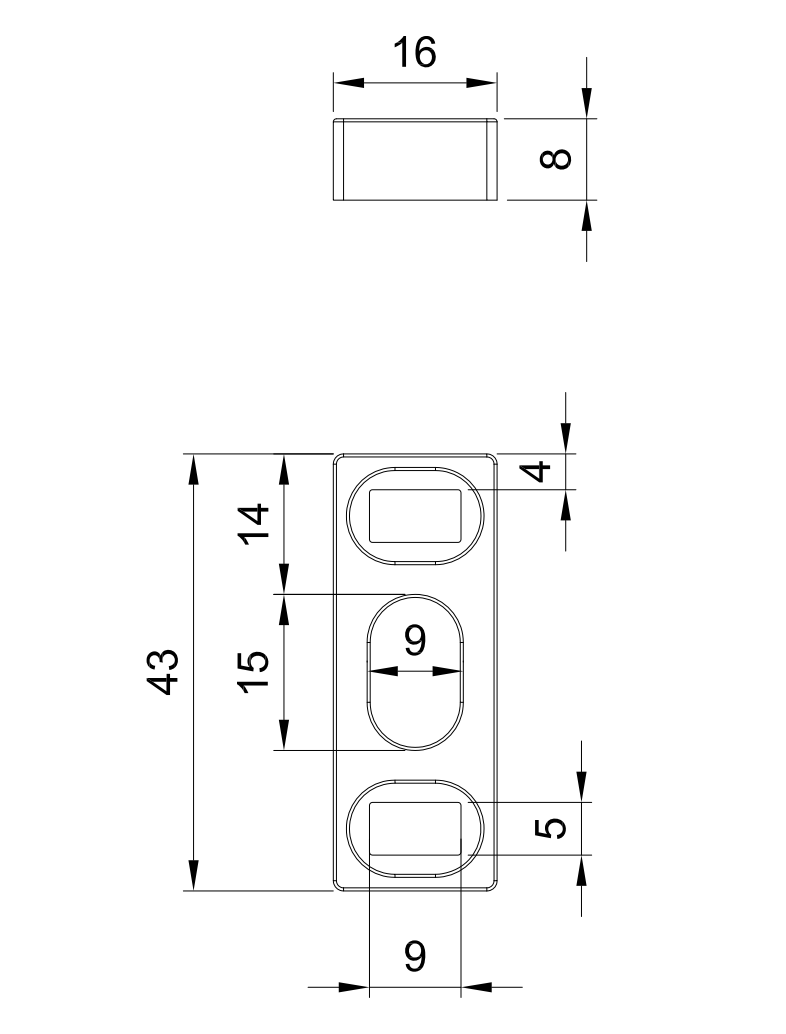 Sliding Door Handle Lock SKU 1154