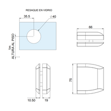 Contra of 6.5cm For Sheet 1173 For Tempered Glass. SKU 1174065
